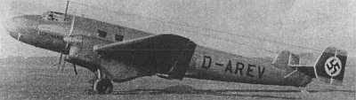 Бомбардировщик Junkers Ju 86 оснащенный двигателями Jumo