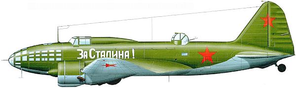 Схема окраски самолета ДБ-ЗФ (Ил-4)